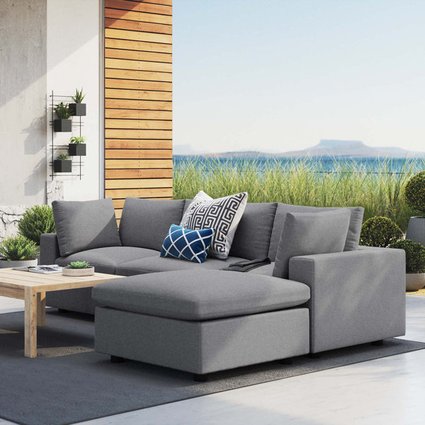 Outdoor sectional with online chaise lounge